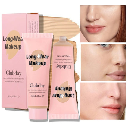 High Coverage Liquid Foundation BB Cream Primer Waterproof Lasting Concealer Corrector Base Facial Korean Makeup Women Cosmetics