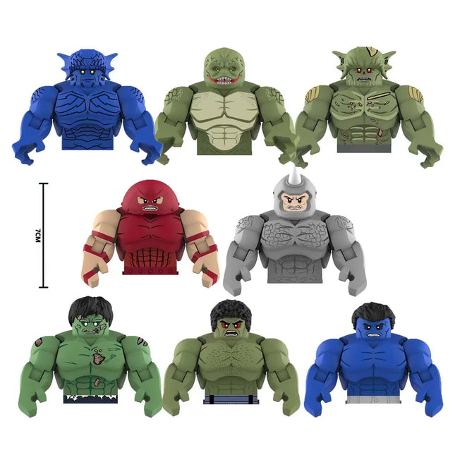 Movable Model Bricks Beast Lizard Rhino Assemble Colossus Assembly Action Figures Puzzle Toy Building Blocks Ornament Model Doll