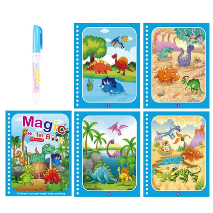 Children Magical Water Book Montessori Drawing Toys Reusable Coloring Books Magic Water Drawing Book Baby Early Education Toys