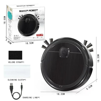 Lenovo 3-in-1 Smart Sweeping Robot Vacuum Mop 4000pa Strong Suction Washable Mop For Pet Hair Hard Floor Ideal Home Kitchen Room