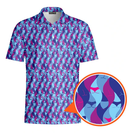 Sexy Full Print Humor Polo Shirt Men Hip Hop Street Personality Short Sleeve Button Golf Shirts Summer Carnival Party Funny Top