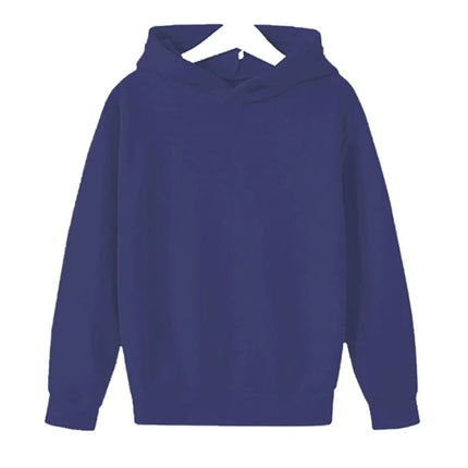 Spring and Autumn Kids Hot selling Hoodies 2-12 Year Old Boys and Girls Casual Hoodies Top Solid Color Sports Hoodies