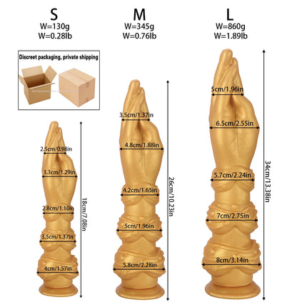 NEW Huge Butt Plug Simulation Hand Fist Dildo Anal Plug Female Male Gay Hand Touching G-spot Vaginal Anal Dilator Sucker Sex Toy