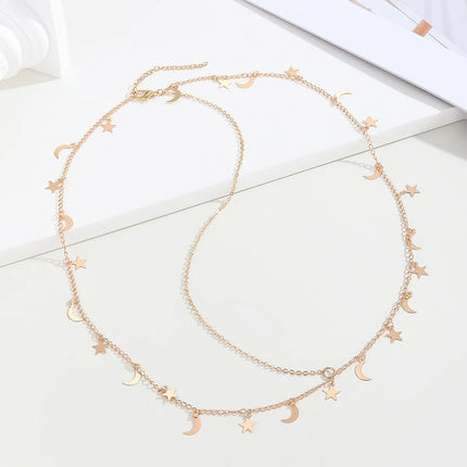 Moon and Star Fringe Boho Head Chain Indian  Pendant Hair Jewelry Headband Chain  to Give to the Person you Love
