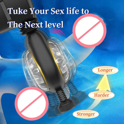 Mens Wearable Automatic Masturbator 9 Mode Remote Hands-free Penis Vibrator Trainer Dicks Glans Massage Stimulator Adult Sex Toy