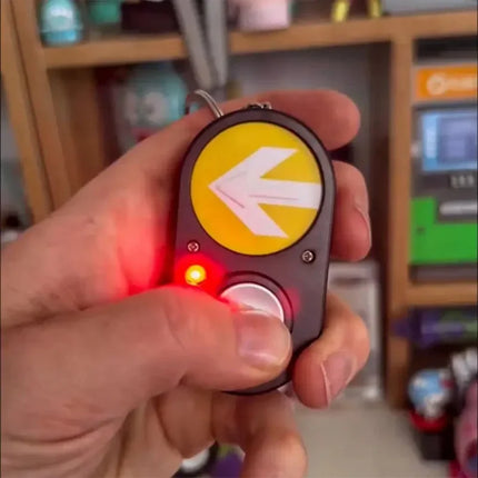 Australian Traffic Light Button Key Holder Sidewalk Sound Accessory Handheld Press To Make Sound Keychain Commemorative Funny