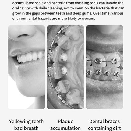 Smart Electric Oral Irrigator Cordless Professional Dental Cleaner Rechargeable 3 Cleaning Modes Tooth Scaler Braces Care