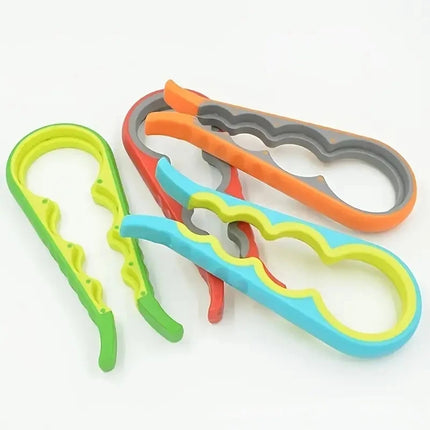 1 Pc Multifunction 4 In 1 Jar Opener, Jar Clamp, Lid Opener, Can Opener, Bottle Opener For Arthritic Hands And Weak Hands, Suita
