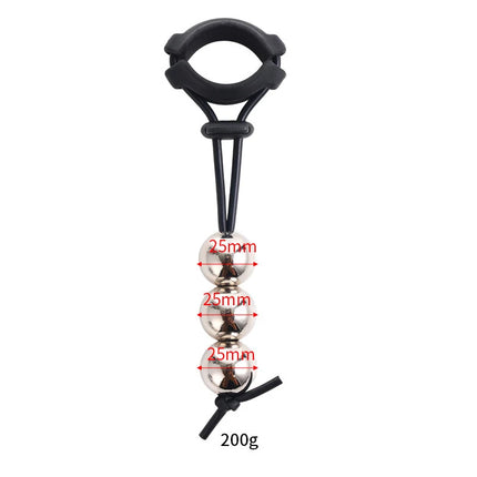 New 1Pc Male Penis Ring Exercise Device Weight Bearing Penis Extender Enlargement Stretcher Ball Semen Lock Sex Toys For Men