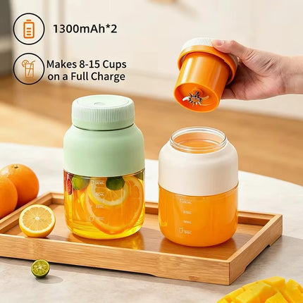 Electric fruit juice machine, juicer, portable milkshake machine, 800ml rechargeable fruit and vegetable juice machine