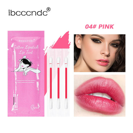 New Cotton Swab Lip Gloss Tattoo Lipstick Velvety Waterproof Matte Lip Gloss Portable Lip gloss Women Use Of Vacation Tourism