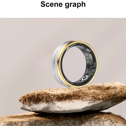 Smart Ring Heart Rate & Blood Oxygen Monitor with Photography Sleep Tracking Exercise Monitor Waterproof SR01 with Charging Case