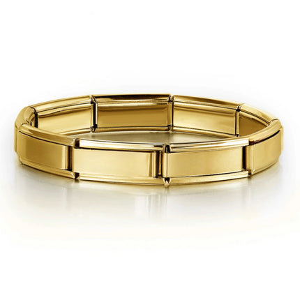 2025 Fashion Functional Elastic Bracelet Modular Bulk Italian Charms Links Fit Bracelet Stainless Steel Jewelry Wholesale