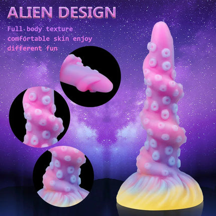 Anal Dildo Luminous Sex Toys for Women Dick Animal/Monsters Horse Dildos Silicone Soft Anal Plug Adult Sextoys Dragon Penis 18+
