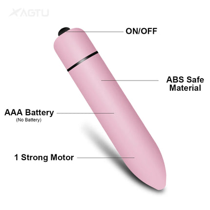 Mini Bullet Vibrator for Women Female Masturbation 10 Speed G Spot Clitoris Anal Vibration Stimulator for Women Massager Sex Toy