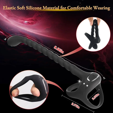 Beginner Anal Vibrator APP Control Vibrating Butt Plug Cock Ring for Men Prostate Massager Anal Plug for Gay Sex Toy for Men 18+