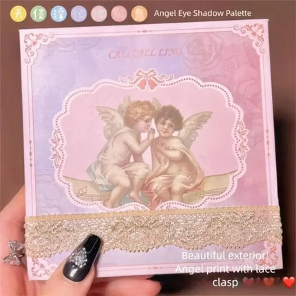 Pearl Matte Waterproof Eye Shadow Palette Blush Glitter Highlighter All In One Embossed Angel Face Contour Makeup Collection