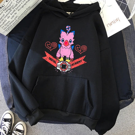 digimon hoodies men long sleeve top graphic y2k aesthetic sweatshirts men Korean style tracksuit