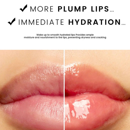 18g Strawberry Lip Balm Hydrating Lip Mask for Night Sleep Fades Lip Lines Plumps & Moisturizes Fruit-Infused Nude Lip Primer
