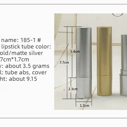 500PCS Empty Plastic Frosted Lipstick Tube Refillable Round Lip Balm Tube DIY Homemade Lip Balm Storage Container Cosmetic Packa