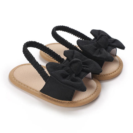 Infant Non-Slip First Walkers Footwear 0-18 Months Baby Girls Sweet Flowers Sandals Summer Soft Sole Flat Princess Dress Shoes