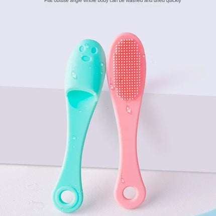 Silicone Nose Brush Facial Pore Cleaner Portable Blackhead Double-sided Massage Brushes Beauty Cleaning Tool Facial Nasal Scrub