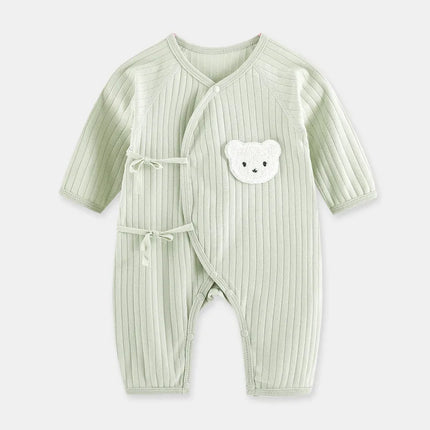 Cartoon Bear Baby Romper Spring Autumn Long Sleeved Clothes Soft Pure Cotton Newborn Bodysuit Infant Jumpsuit One Piece Outfits