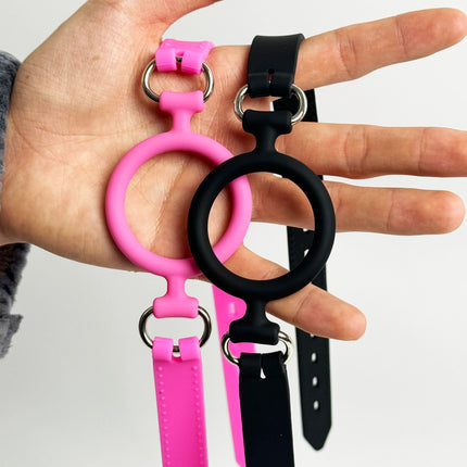 Silicone Oral Sex Ring Open Mouth Gag Flirting Bondage Balls Adult Game Erotic Toys BDSM Restraints Sex Toys For Couples O Ring