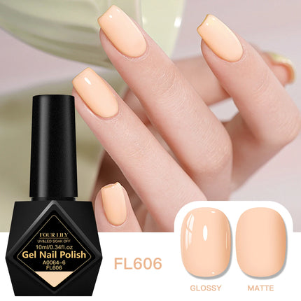 10ml Coffee Brown Gel Nail Polish HEMA TPO FREE Semi Permanent Soak Off UV Gel Varnish Nail Art Decoration Design Nail Supplies