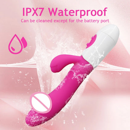 Vibrator Dildo for Women G-Spot Vibrator Clitoral Stimulator Vibrating Wand 10 Mode Rabbit Vibrators Adult Sex Toy for Men Women