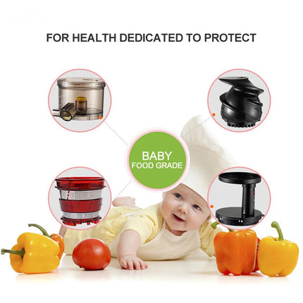 150W 80RPM Slow Masticating Juicer Machine BPA-Free Juice Extractor Fruits Vegetable Squeezer Electric Cold Press Slow Juicer