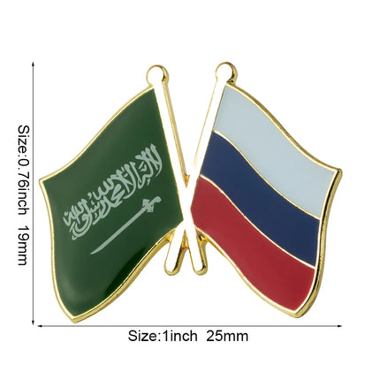 Russia Flag Laple Pin Badge Brooch
