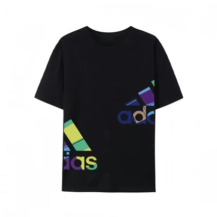 Summer New Casual Men's and Women's Printed Short-sleeved Cotton T-shirt Loose and Versatile Fashion Half-sleeved Casual Wear