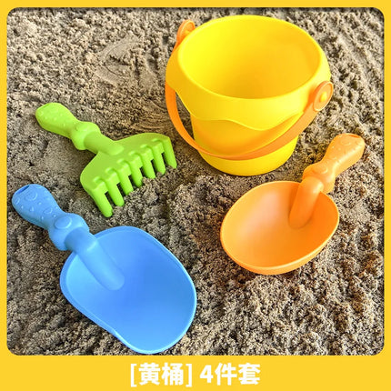 Children's Beach Toy Set Baby Playing In Water and Sand Shovel Beach Bucket Sand Digging Tool Plastic Bucket Watering Toy Sets