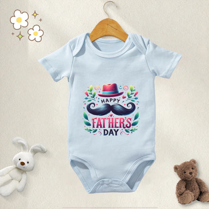 100% Cotton Baby Clothes Bodysuit Daddy I Love You Happy Fathers Day for 0 To 12 Months Newborn Short Sleeves Romper
