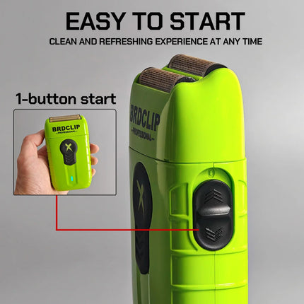 Professional Double Foil Shaver Hair Trimmer Beard trimming Electric Clipper for Man BRDCLIP