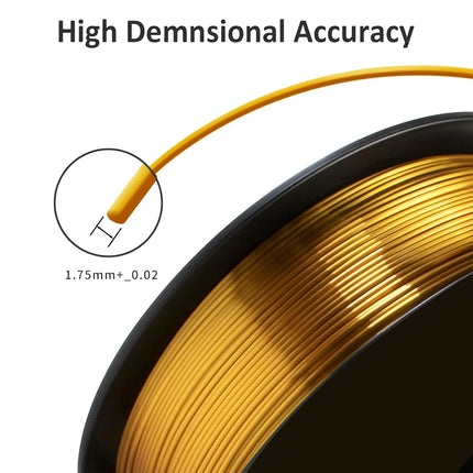 250g 500g 1kg Silk Gold PLA Filament 1.75mm 3D Printer Material silk gold pla For 3D Printer Filament wire Vacuum Packaging