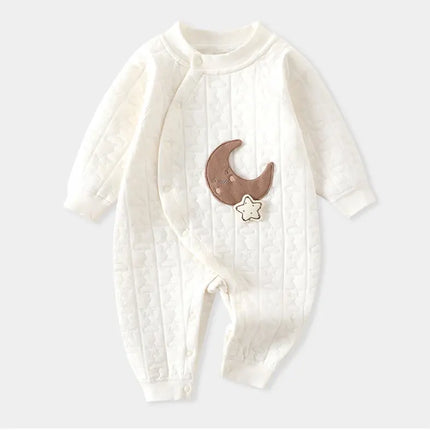 Somenie 2026 new Baby Jumpsuit Clothes Winter Thickening 100% Cotton  Boys Girls Bear Romper Infant Onesie Spring Trend