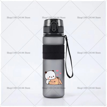 Bubu Dudu Water Bottle Yier Bear Panda Girl Boy Large Capacity Sports Kettle Transparent Cold Water Cup Outdoor Portable 550ml