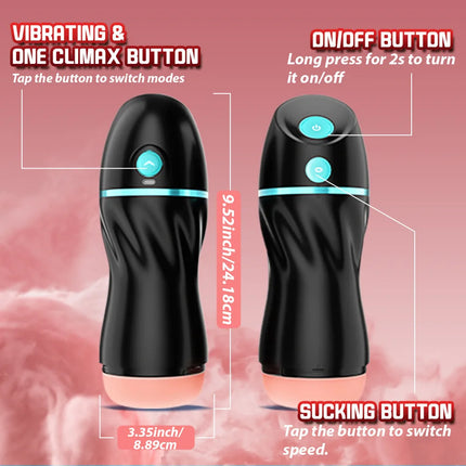 APP Control Mens Masturbator Powerful Vibration Sucking Penis Trainer Pocket Pussy Cocks Blowjob Stimulator Male Sex Machine Toy
