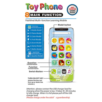 Baby Light Music Cellphone Simulated Mobile Phone Toy Children Educational Learning Machine