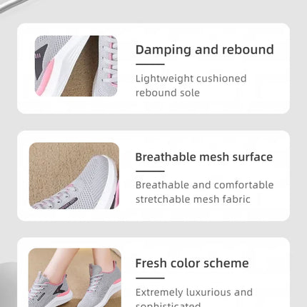 Women’s Lightweight Breathable Running Shoes for Spring Autumn Sports Casual Athletic Sneakers for Women Multifuntional Comfor