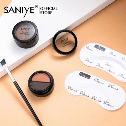 Lazy Eyebrow Powder Palette Kit 3D Thrush Natural Eyebrow Enhancers High Color Rendering Waterproof Lasting Eyes Makeup Cosmetic