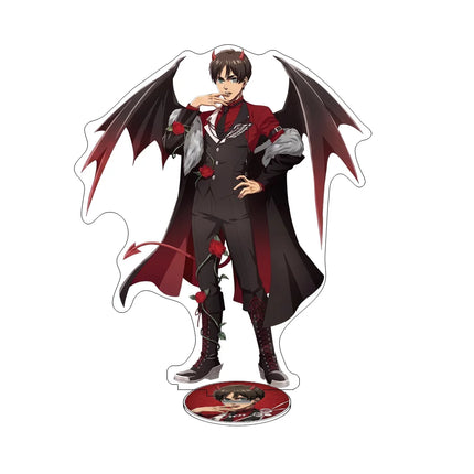 Attack on Titan Devil Ver 15CM Double Sided Acrylic Stand keychain 2026 New Anime Stand Eren Levi Erwin Hange Desk Decor Gift