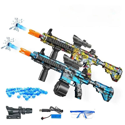 M416 electric pellet ball graffiti air rifle weapon paintball toy gun pneumatic shooting gun adult children's toy
