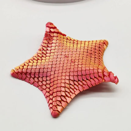 Fidget Toy Flexible Desk Decor 3D Printed Articulated Starfish Stress Relief Gift for Kids and Adults Visual toys
