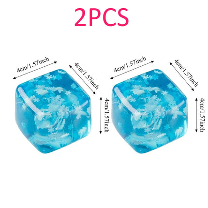Squishy Snowflake Ice Cubes Slow Rising Sensory Fidget Toy Soft Ice Cubes Stress Relief Squeeze Toy Hand Exercise Calming Tool