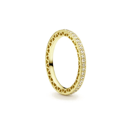 18K Gold Plated 925 Sterling Silver Flowers And Leaves Disc-shaped Ring 6 7 8 9 Rings Wedding Fashion Fine Luxury Jewelry Women