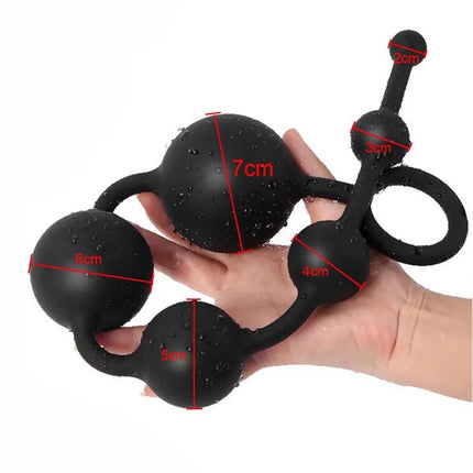 3/4/5/6 Huge Anal Beads Hard Silicone Anal Balls Sex Toys For Women Men Prostate Massage Big Butt Plug Anal Dilation Masturbator
