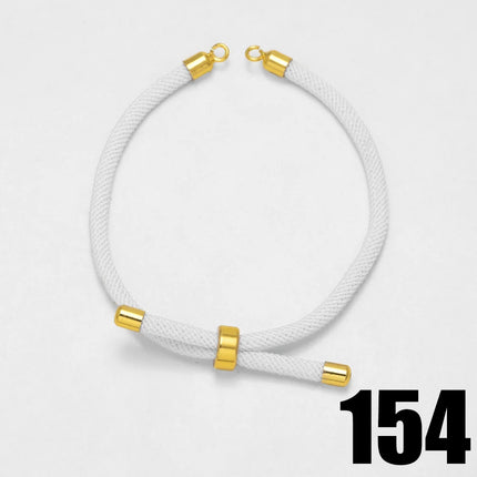 OCESRIO Fashion Adjustable Cotton Rope Chain for Bracelet Making DIY Gold Plated  Copper Jewelry Creation Wholesale cana012